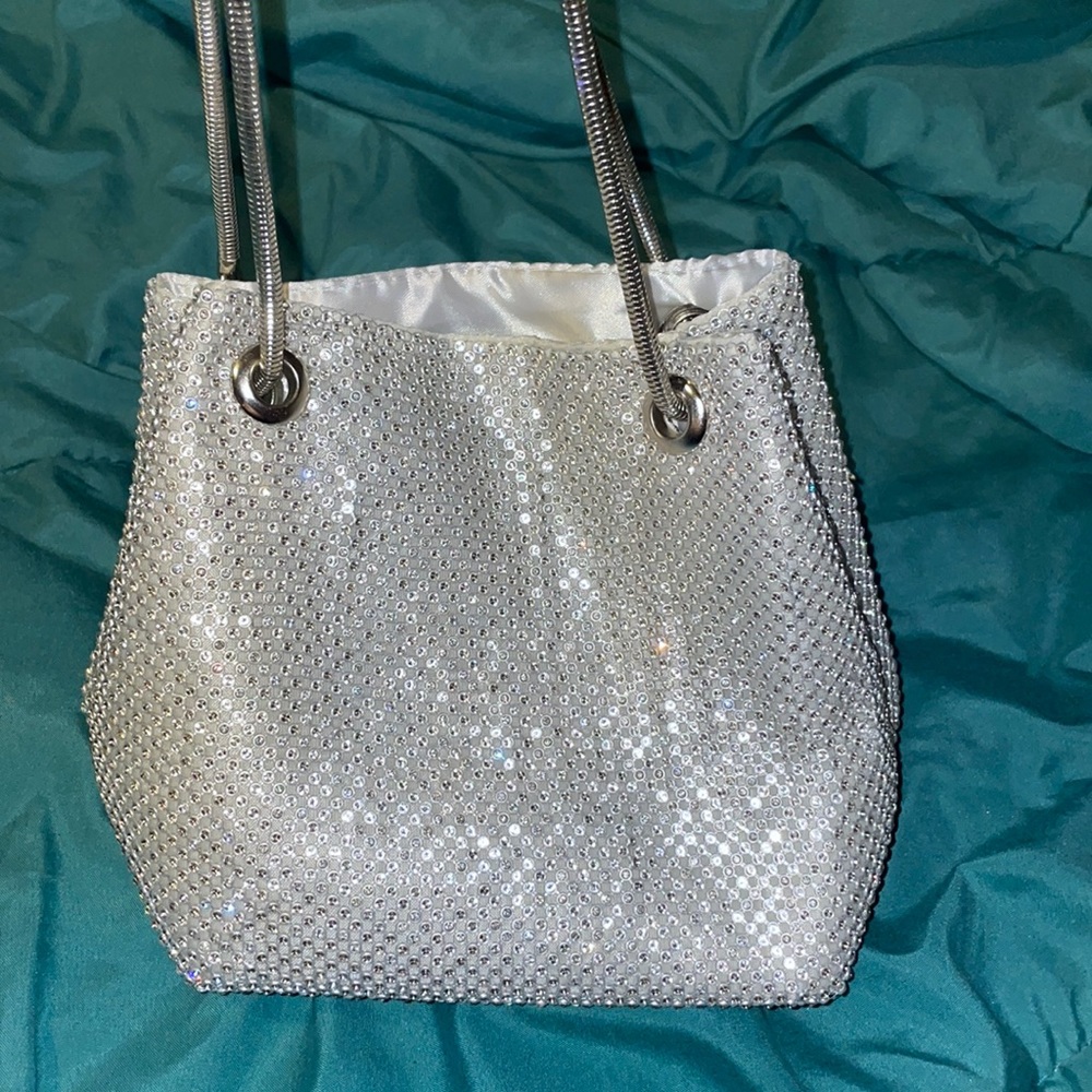 Shiny Crystal Rhinestone Mini Clutch Bag